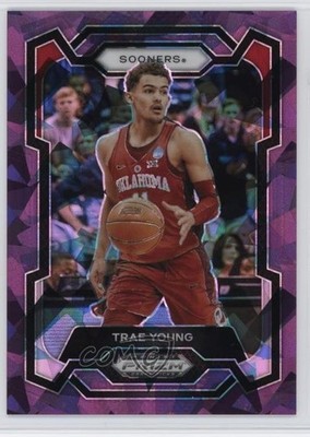 2024-25 Panini Prizm Draft Picks Purple Ice Prizm 11/149 Trae Young #49 9ut