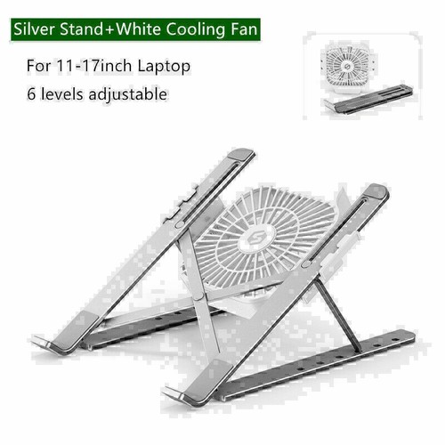 Practical Aluminum Laptop Computer Stand with Cooling Fan for 11-17inch Laptop - Afbeelding 12 van 14