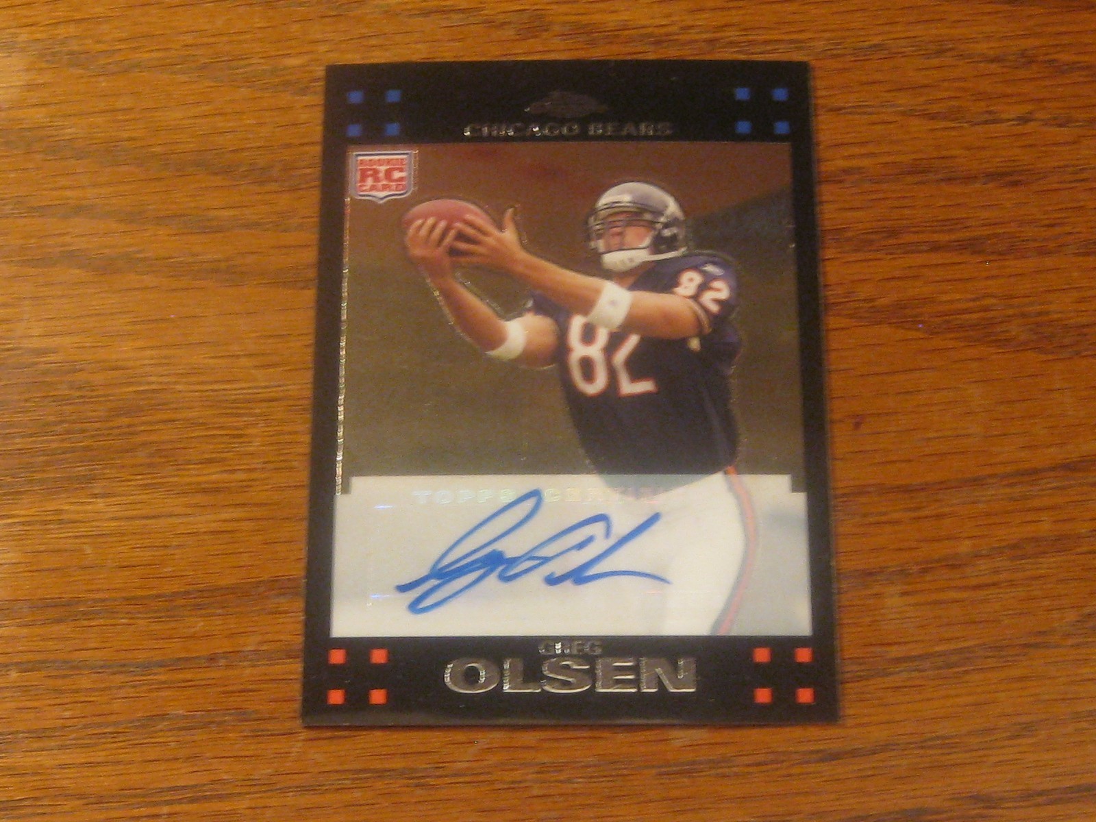 Greg Olsen Topps Chrome #TC218 Autograph