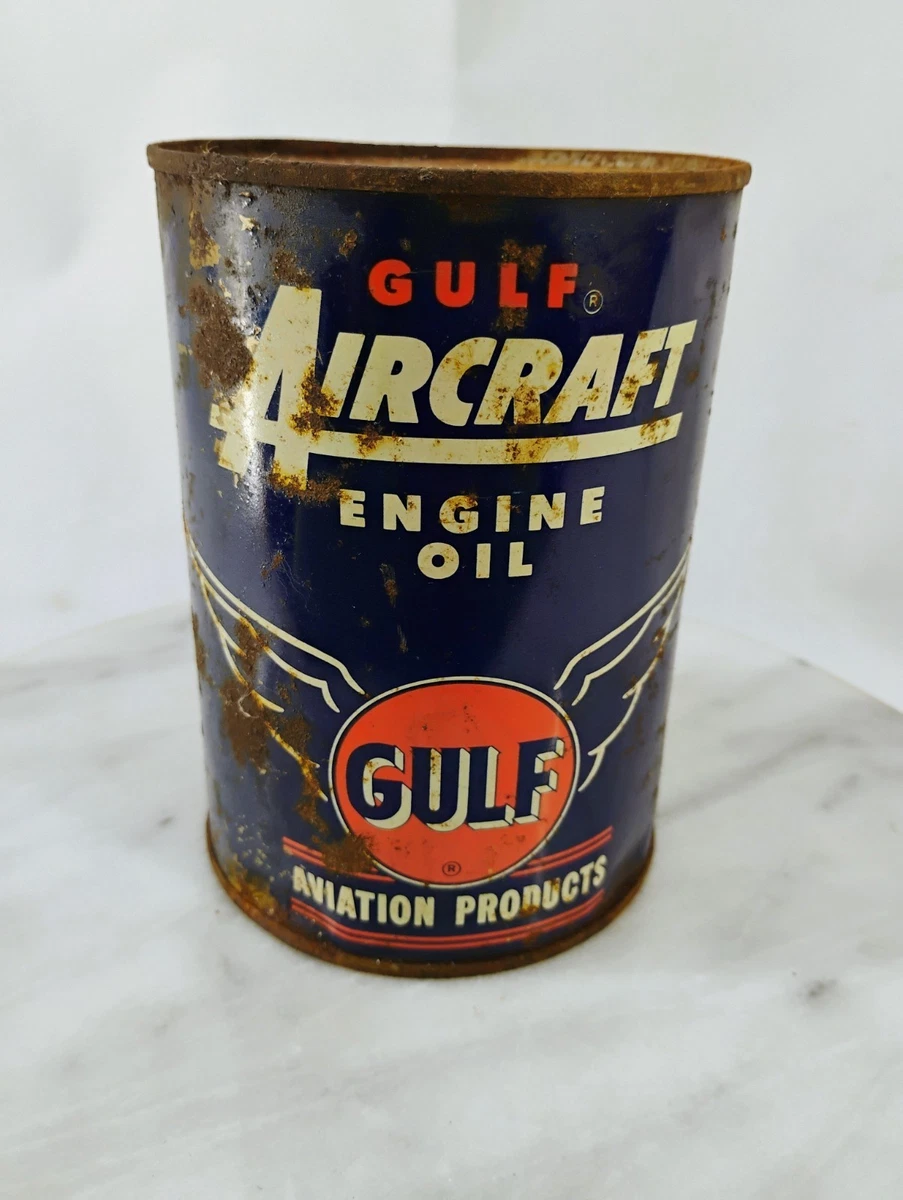Gulf In Collectible Gas & Oil Advertising Cans And Buckets for
