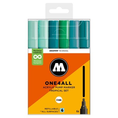 Molotow Acrylmarker One4All 227HS Tropical Set