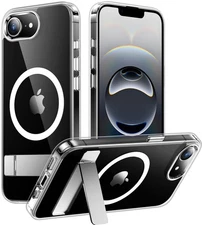 Temdan Magnetic Compatible with iPhone 16E Case, Built-in Invisible Kickstand...