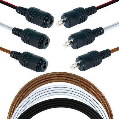 Lautsprecher Kabel Audio Stecker Kupplung Verlängerung Surround Speaker Boxen - Bild 1 von 4