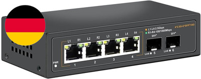 2.5G Unmanaged Ethernet Switch Mit 4 X 2.5G Base-T Ports Und 2 X 10G SFP Uplink 