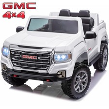 24V Licensed GMC 4x4 2  Seater Kids Ride  On Truck 4  Motor 4WD Remote Bluetooth LE
