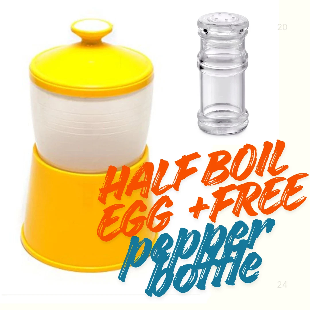Half Boiled Egg Maker Malaysia recipe FREE Acrylic Bottle Salt Pepper Shaker