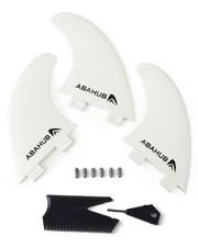 Surfboard Thruster Fins Set Compatible With Fcs Style Fin Box Fiberglass Reinfor