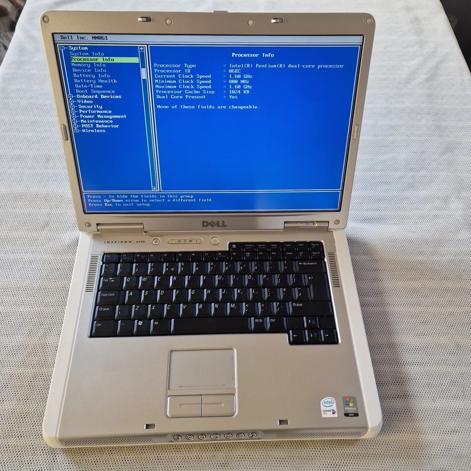 Dell Inspiron 6400 , Intel Pentium ,15.4", Windows Vista, 60Gb, 1Gb RAM (261) - Image 2 of 4