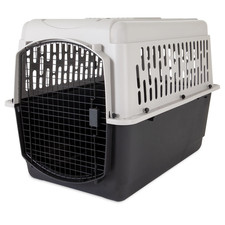 Pet Portable Kennel for Dogs, Hard-Sided Travel Carrier, Durable, Metal Door, Bl