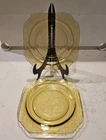 Set of 3 1930's Federal Glass Madrid 7.5" Square Salad Plates Depression