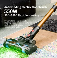 Cordless Lightweight Vacuum Cleaner with LED Brush and 55-Min Worktime for Home