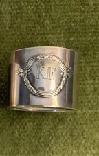 Serviettenring Silber 800, Graviert K. F.