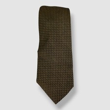 Bar III Men's Brown Geo Print Self-Tie Neck Tie 56x2.50