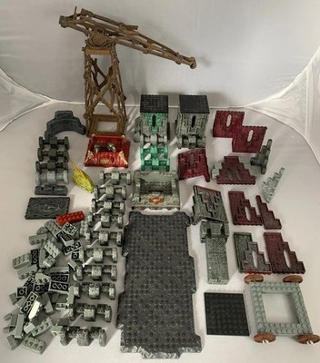 Vintage Mega Bloks Dragons Konvolut Krystal Wars Draigar Castle Vorgan Catapult
