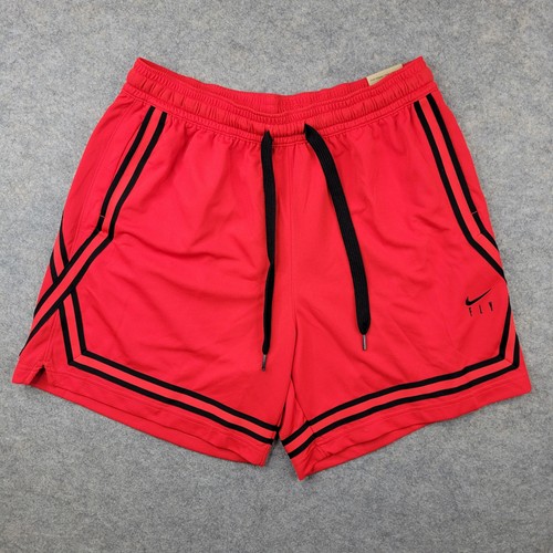 Nike Shorts Womens Large Red Dri-FIT Fly Crossover Basketball DH7325-657 - Picture 1 of 10