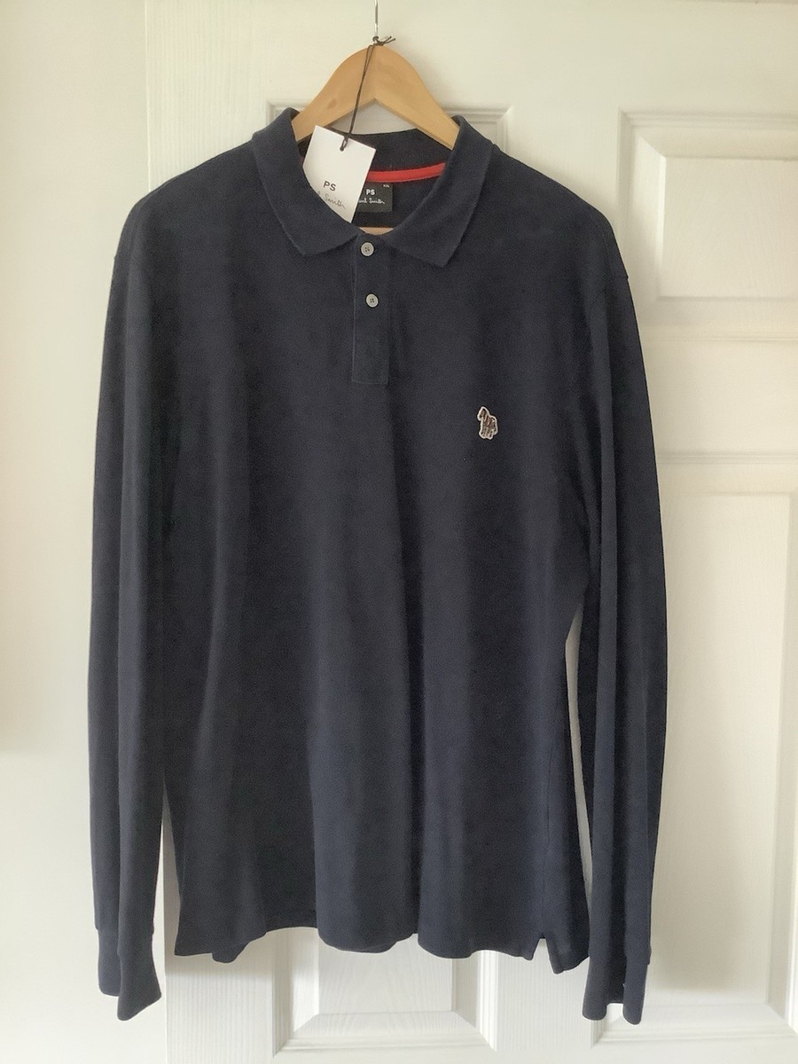 Mens PS PAUL SMITH LONG SLEEVE POLO SHIRT UK
