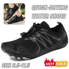 Men's Water Shoes Barefoot Quick Dry Sports Beach Rubber Aqua Sock Slip on Shoes
