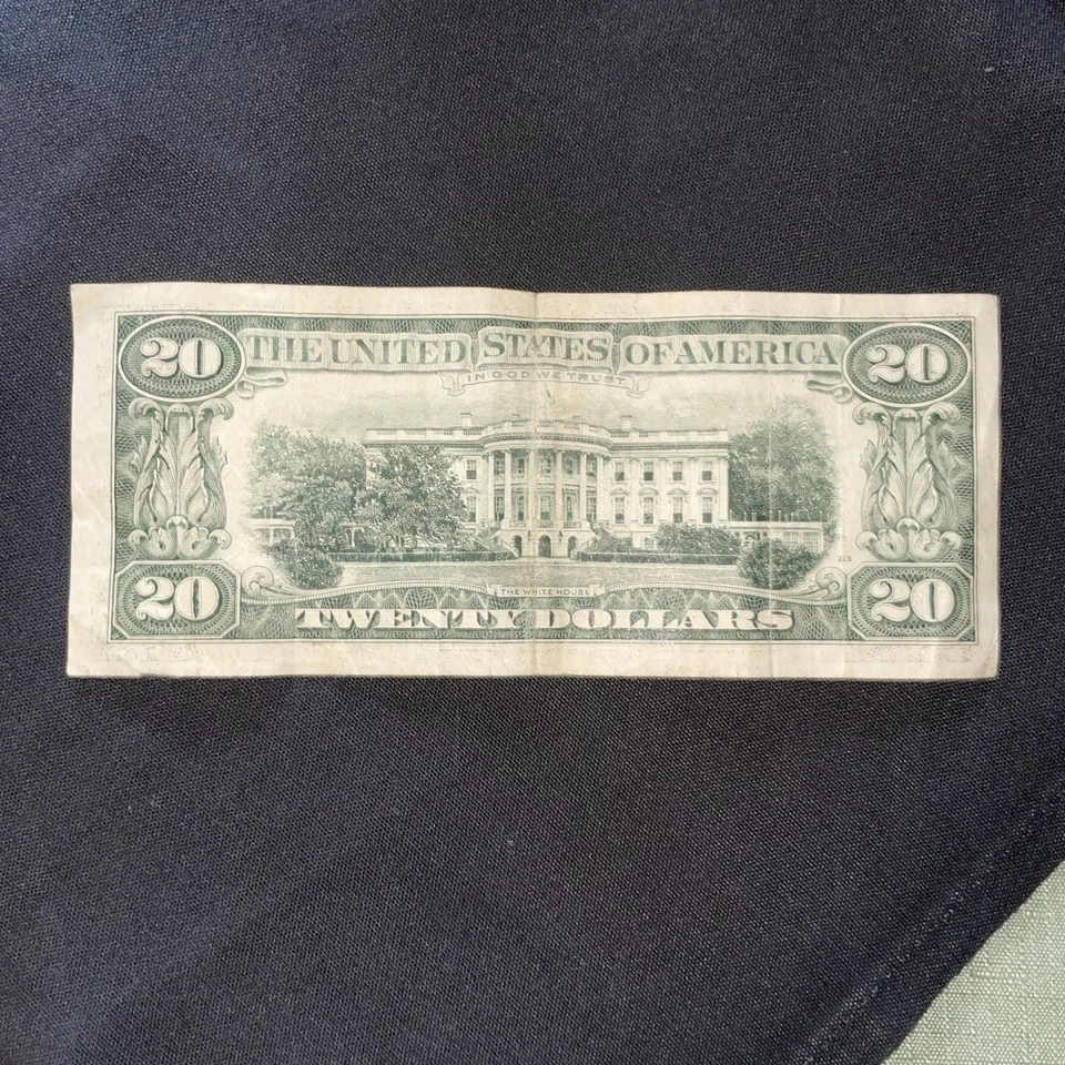Rare Original Series 1990 $20 Dollar Bill Error Off Center Wide Right Margin - Image 4 of 4