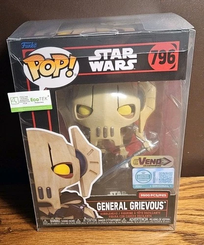 Funko Pop Star Wars General Grievous #796 LE 9500 Pcs eVend Excl With Protector