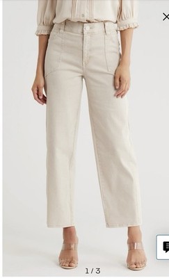 Democracy AbTechnology High Rise Booty Lift Utility Patch Pocket Straight Pants