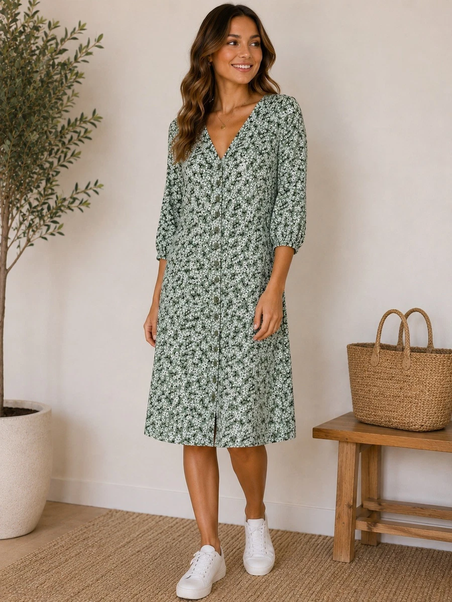 monki floral midi dress Monki Women's US Size 6 Orange Floral Print Sleeveless A Line Midi Dress NWT