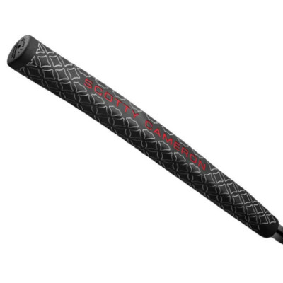 Scotty Cameron Pistolini Plus-Black & White Texture & Red Scotty Cameron Grip