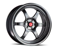 18x8.5 Aodhan AH08 5x100 +35 Flow Forged Hyper Black Wheels (Set of 4)