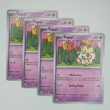 Togepi 083/197 x4 - 4x Trainer Playset Pokemon S&V Obsidian Flames