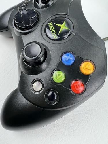 Original Wired Microsoft Xbox Controller S in Black No. X08-69873 - Picture 9 of 10