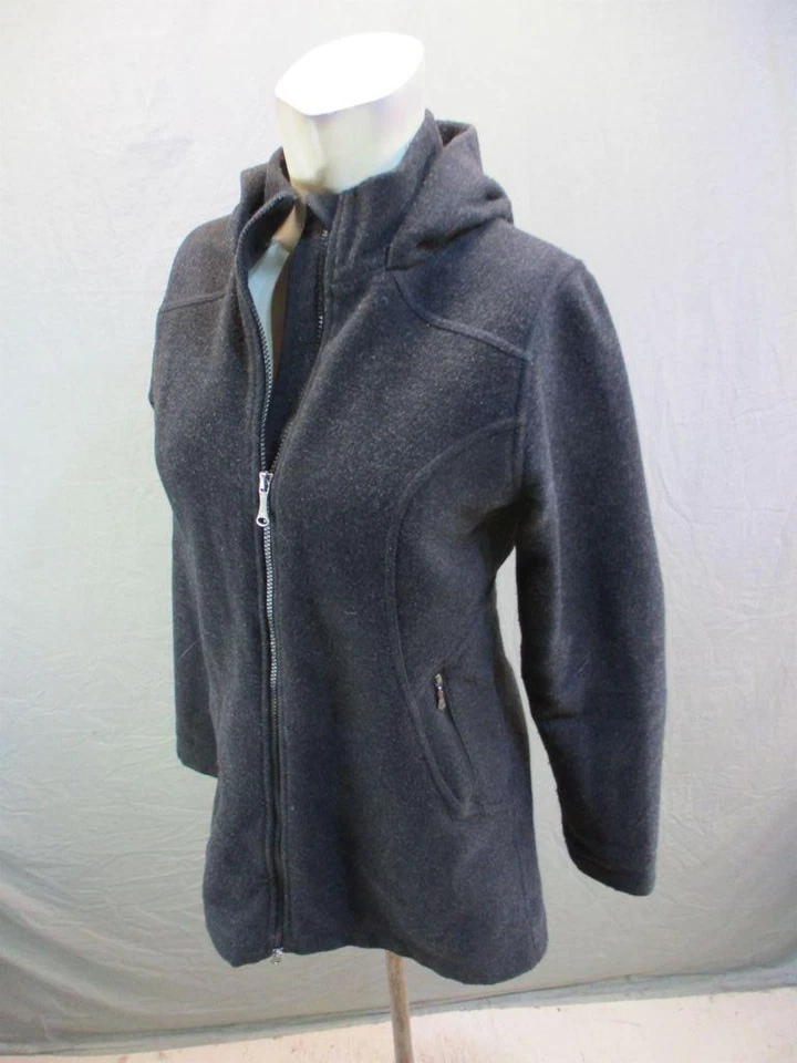 Chaqueta con Capucha Marmot Talla S Para Mujer Gris Mezcla de Lana Manga Larga Cremallera Completa 7Y689 Foto 3 de 4