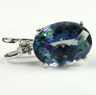 Neptune Garden Topaz , 925 Sterling Silver Pendant, SP018