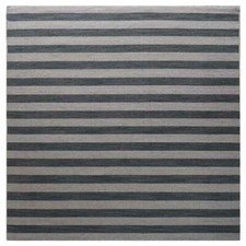 Hand Woven Flat Weave Kilim Wool Area Rug Contemporary Cream Silver BBH BBD0010