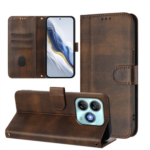 Luxury Flip Wallet Phone Case Cover for ZTE Blade A73 A35 A75 A53 A52 A53E V70 - Picture 5 of 20