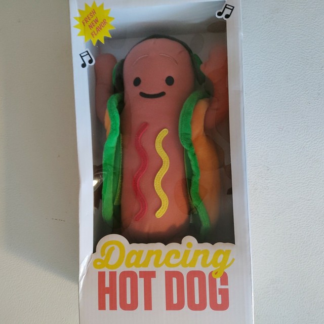 dancing hot dog plush