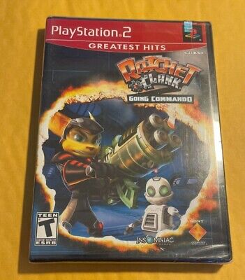 Ratchet & Clank Going Commando Black Label PS2 PlayStation 2 Pre Owned  Tested 711719726821