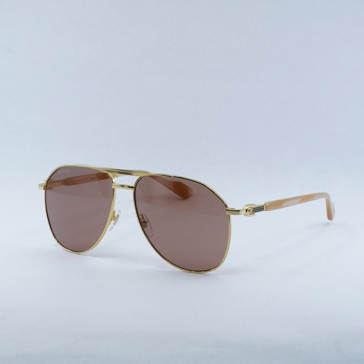 GUCCI GG1220S 003 Gold/Cognac 59-14-145 Sunglasses New  display picture 3