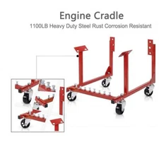 1100LB Auto Engine Cradle Stand Repair Lift Tool for Chevy V8 Cherolet w/Dolly
