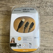 BELKIN USB to PS/2 Mouse Keyboard Adapter Cables Plug And Play New  Sealed 