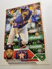 2023 Corey Julks Topps Holiday #H137 Baseball Card Rookie Houston Astros OF MLB. rookie card picture