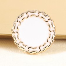 UK 6x 13mm Round Metal Button Sewing button Accessory for Sweater Cardigan Decor