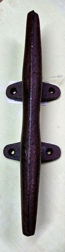 Nautical Rustic Boat Cleat Door Handle Beach Ocean Fisherman Cast Iron - Picture 2 of 3