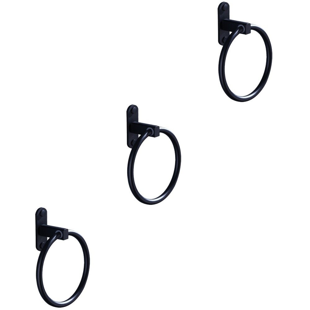 Kitchen Hook Aluminum Towel Ring Wall Mount Towel Hanger Bathroom Towel