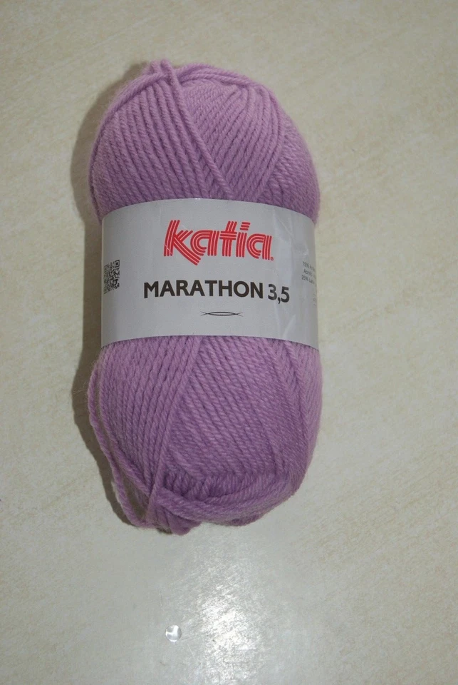 Pelote Laine katia Marathon 3.5 - Bubble gum - Photo 1/1