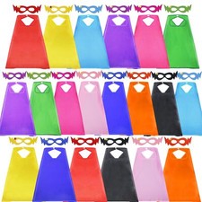 Superherocapes For Kids 20 Sets Group Super Hero Costume Toys For Boys Girls Sch