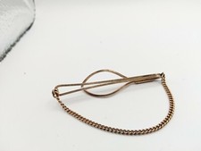 9ct On Silver Tieclip Gents Elegant