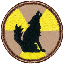 Nuclear Coyote Patrol Patch - 2" Round Embroidered Patch