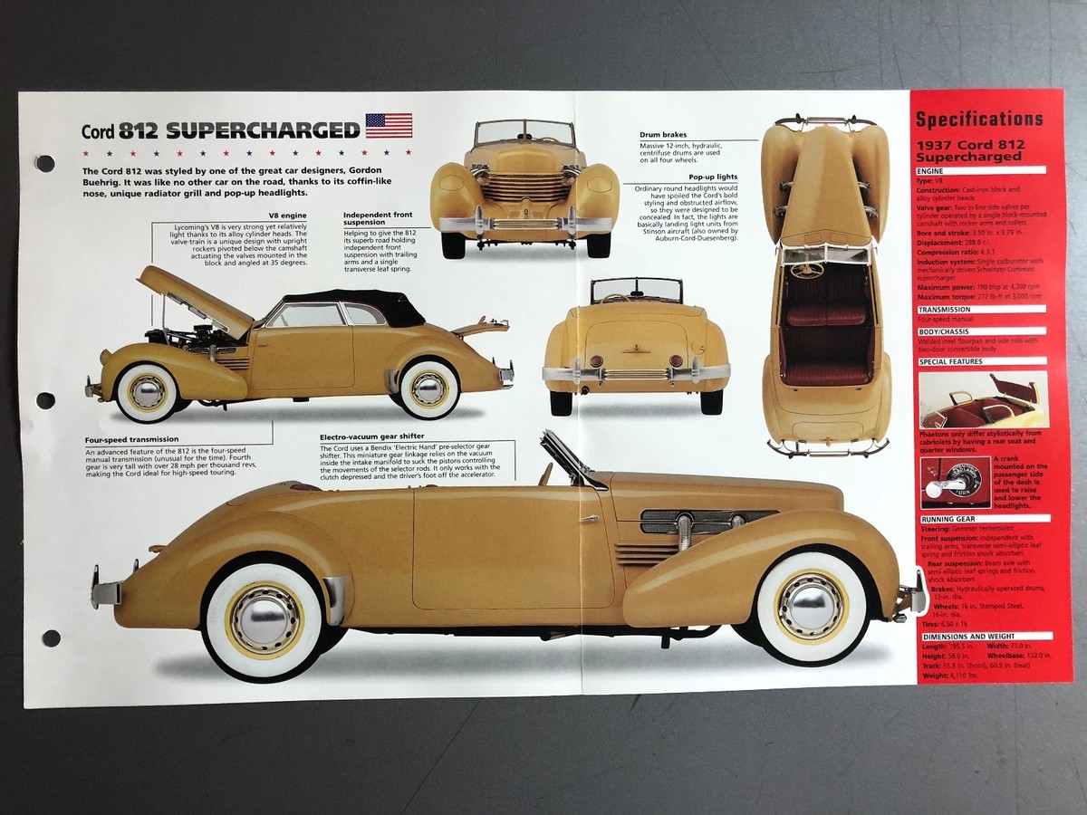 1937 Cord 812 Supercharged IMP 