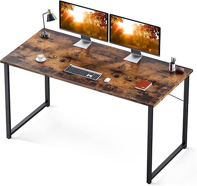 Coleshome 47 Inch Computer Desk, Modern Simple Style Desk for Home Office, Study