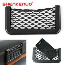 2x Car Seat Side Back Mesh Interior Storage Net Bag Pocket Phone Gadget Holder