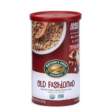 Nature’s Path Organic Old Fashioned Whole Grain Rolled Oats 18 Ounce Canister...